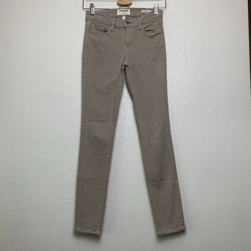 Frame Denim Gray Le Skinny De Jeanne Jeans